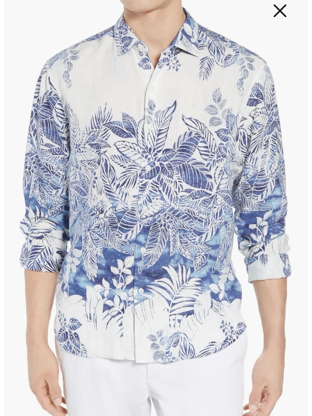 Like New TOMMY BAHAMA Mariachi Mirage 100% Linen Sport Shirt Size 3XL